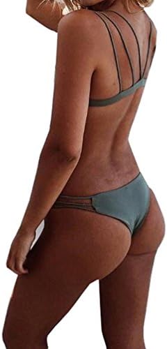 Women Bikini Set Daoroka Sexy Women Bikini Set Swimwear Push-Up Padded Bra Swimsuit Beachwear (M, Sexy Green)