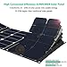TWELSEAVAN 60W Portable Solar Panel Sunpower Foldable Solar Charger for Jackery Explorer 160/240/500 Power Station/Suaoki/Goal Zero Yeti/Rockpals Solar Generator, 12V Battery, with Dual USB Ports