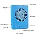 USB Mini Personal Fan With lanyard 3 Speeds Portable Necklace Fan USB Rechargeable Handheld Cooling Fans Powered by 18650 Li Battery,For Office Outdoor Travel Watch the games（Blue）