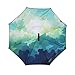 Amagoing Car Inverted Umbrella Double Layer Windproof Reverse Umbrella for Rain Sun