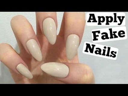 Fake Acrylic Natural Nails (50 Pcs) With (5 Pcs) Nails Glue Free