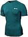 TSLA Men's UPF 50+ Quick Dry Short Sleeve Compression Shirts, Athletic Workout Shirt, Water Sports Rash Guard, BLM Edition Guard Forest Green, XX-Large