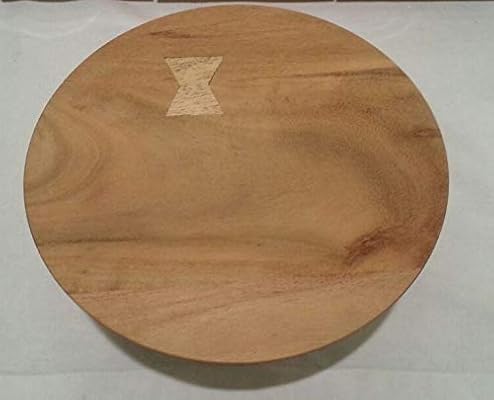 Exner Dinette Multifunktionaler Dekoteller 25x25x12 Cm Kranzteller Tortenstander Kuchenplatte Mit Fuss Holz Braun Tischdeko Fruhling Sommer Amazon De Kuche Haushalt