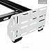 MALOUF King Bed Frame Headboard Bracket Modification Plate, Set of 2, Black