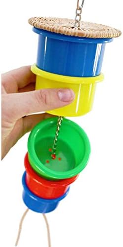 Parrot Feeds Pets Birds Accessories Feeding Cage Foraging Toys Random
