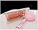 Black Lemon iPhone 6 Plus/iPhone 6S Plus Case with 360° Rotatable Crystal Ring Stand iPhone Cases Covers with Tassel Hairball Phone Case Drop Resistant Phone Case Shockproof Hard Protective Case Pink