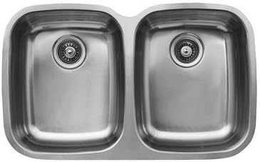 Ukinox D376 50 50 10 Modern Undermount Double Bowl Stainless Steel