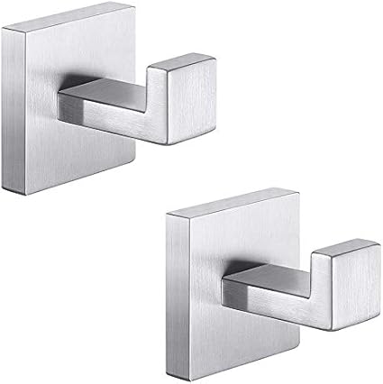 Cobeky - Ganchos para toallas de baño, 2 unidades, cuadrados, para ropa