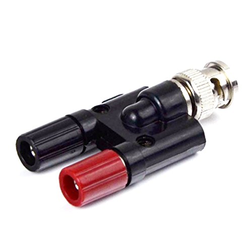 CESS BNC Male Plug to 2X 4mm Dual Banana Female Jack Socket Binding Post RF Coax Coaxial Splitter Connector Adapter Adaptor (jcx) (2 Pack) - Thumbnail 5