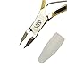Viba Professional Gold-Plated Carbon Steel Cuticle Nippers, French Handle, 6mm Jaw (Full Jaw)