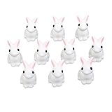 Aveks Miniature Dollhouse 10Pcs Bonsai Craft Garden Landscape DIY Rabbits Decor