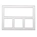 Whitelotous Cutting Dies Stencil Metal Mould for DIY Scrapbook Album Paper Card (Metal Frame)