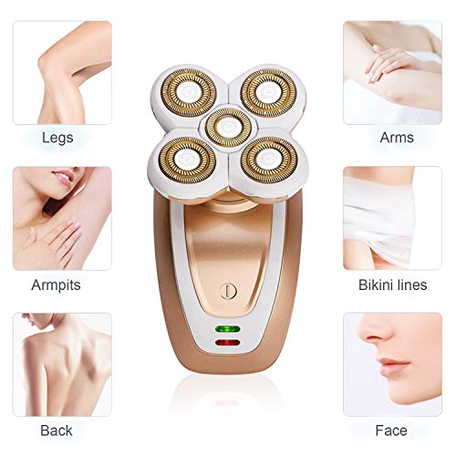 Electric Shaver for Women 3 In 1 Electric Razor Painless Hair Remover Body Face Legs and Bikini Area Rechargeable/Waterproof