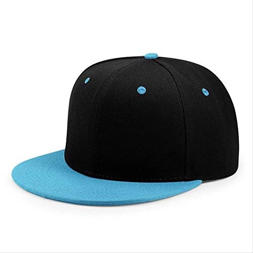 yingteng Wholesale Hip Hop Flat Peaked Cap Adult Solid Color Patched Baseball Hat Women and Men Logo Custom Plain Snapback Cap 33 Colos Blue Black