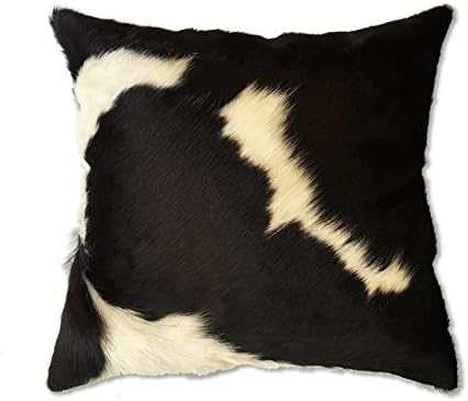 Genuine Cowhide Pillowcase Covers Black And White Cow Hide Pillow Cushion
