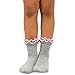 TeeHee Little Girls Cotton Double Ruffle Crew Socks 6 Pair (6-8 Years, Solid_Ruffle)