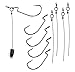 Punch Shot Rig Kit (5 Pack, 4/0 EWG Hooks) [Interchangeable Hook Leadered Punchshot Rig] (5 Pack) - Tokyo Style Rig/Jig for Bass Fishing