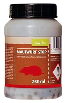 Maulwurf und Wühlmaus Frei Stop verstärkt, Maulwurf Vertreibung Maulwurf Vertreiber Maulwurfschreck 250ml