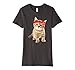 Womens Premium Hug Thug Gangster Life Gold Chain Cat Shirt Gangsta Medium Dark Heather
