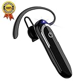 Bluetooth Earpiece Wireless Handsfree Bluetooth Headset haino 28Hrs Cell Phone Headset 60 Days Standby Time with Noise Cancelling Mic for iPhone Android Samsung Laptop Driver Trucker
