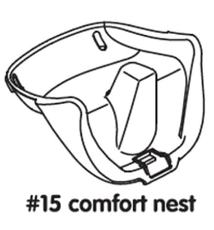 Ersatzteil für Hochstuhl Bloom fresco - Sitzerhöhung weiß - #15 comfort nest white