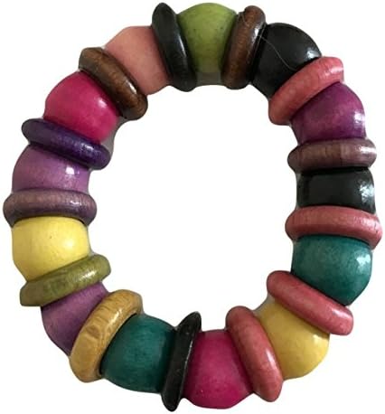 Wood Beaded Stretch Bracelet