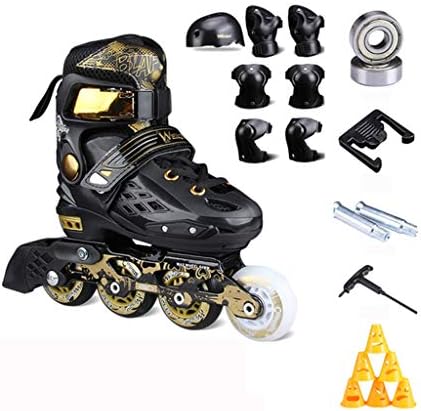 Extreme Sport Outdoor Recreation Rollerblades Beginner Inline Skates Unisex Roller Blades Fitness Roller Skating Extreme Sport Adjustable Shoe Size Inliners