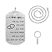 I Love You for All That You are Pendant Necklace with Key Ring Amazing Handmade Gift