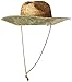 San Diego Hat Co. Men's Straw Lifeguard Hat with Adjustabel Chin Cord