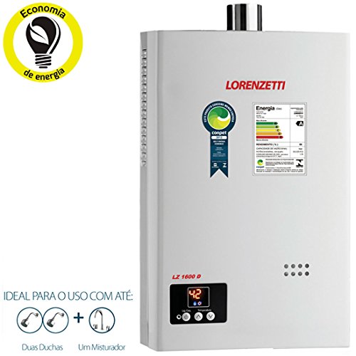 Aquecedor de Água a Gás 15 Litros Gás Natural LZ1600D - Lorenzetti