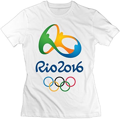 JML93 Fashion Women's The 2016 Rio De Janeiro Games Tshirts White Size L
