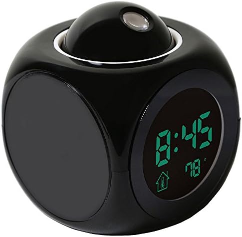 New LED Alarm Clock Projection Multi-function Digital LCD Voice Talking Temperature