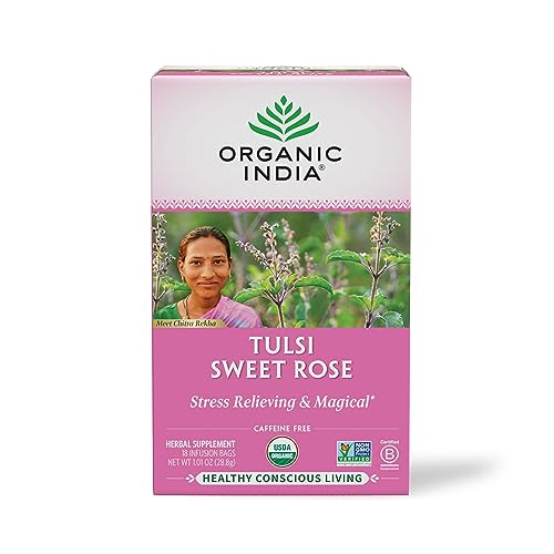 Organic India Tulsi Sweet Rose Herbal Tea