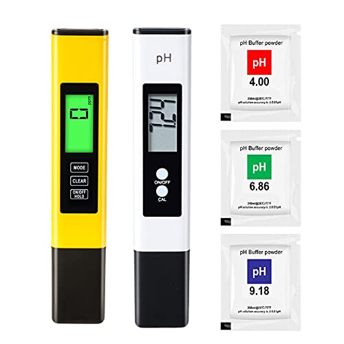 PH and TDS/EC Meter Combo,Upgraded Backlight PH TDS EC & Temperature 4 ...