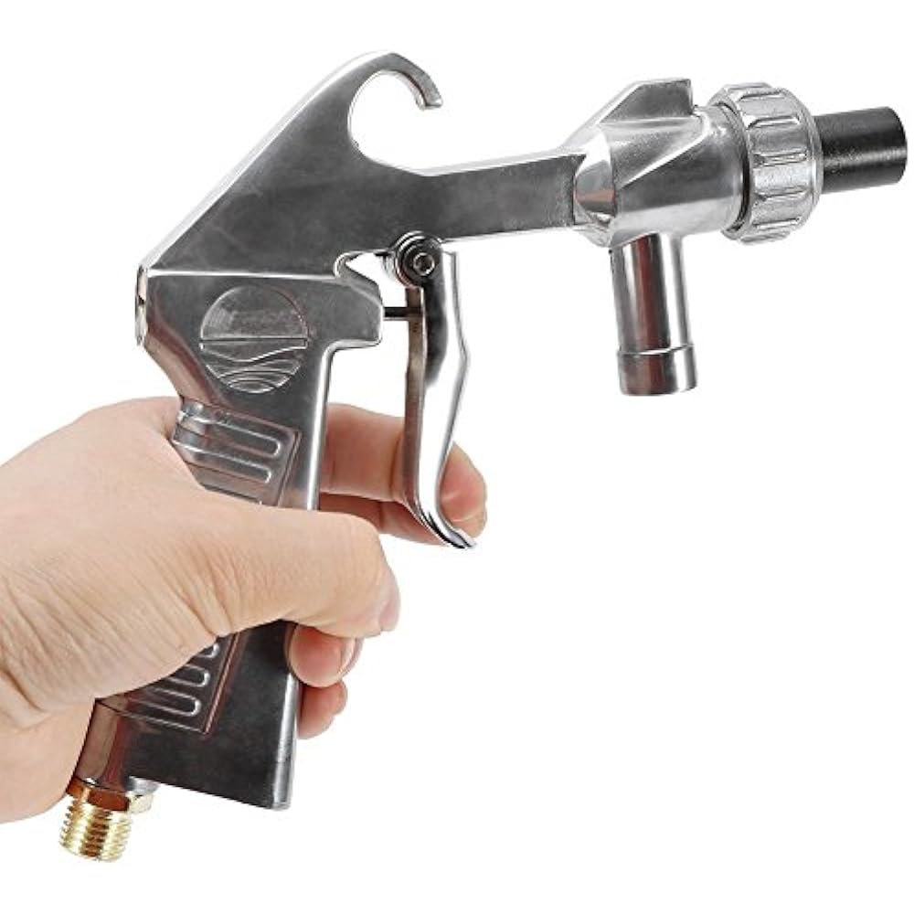Air Sand Blaster Kit Blasting Grit Shot Sandblaster Gun Nozzle Tube