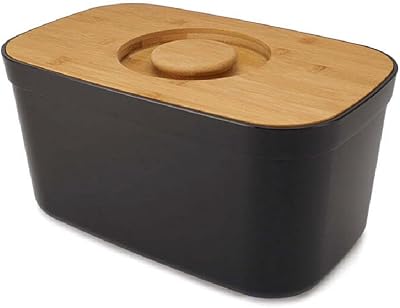 Joseph Joseph Bread Bin with Cutting Board Lid Black 8