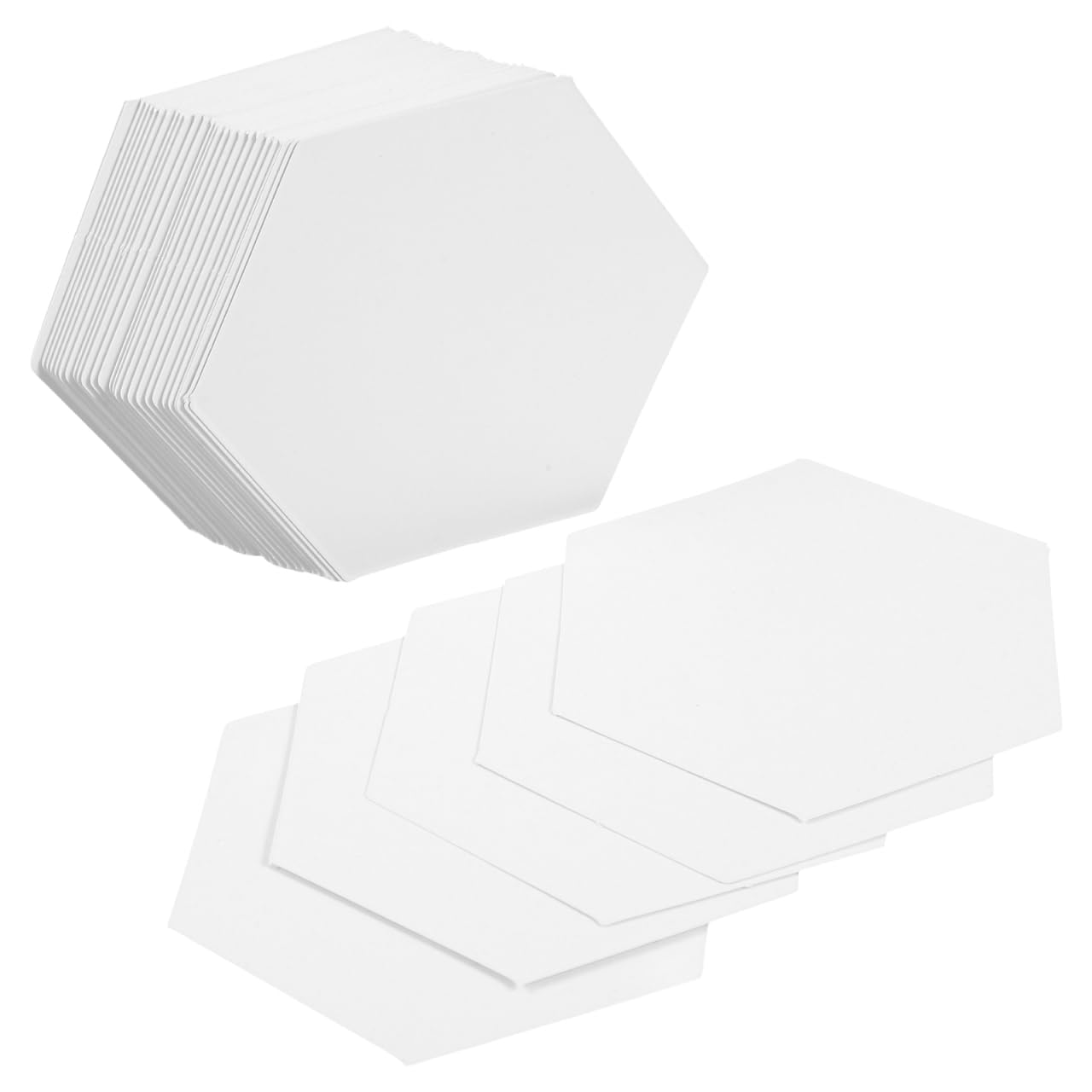 EXCEART Quilting Templates Patchwork Paper Piercing Mold 300Pcs Hexagon 1.38 Inch Precut Sewing Stencils for DIY Crafts Hand Decoration 3 Packs