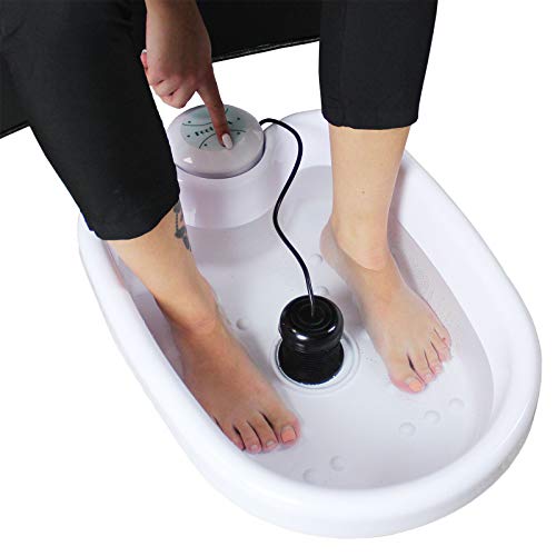 Ionic Detox Foot Bath Cleanse Spa with Basin 100 Liners and Two Round Arrays (Black Array Combo