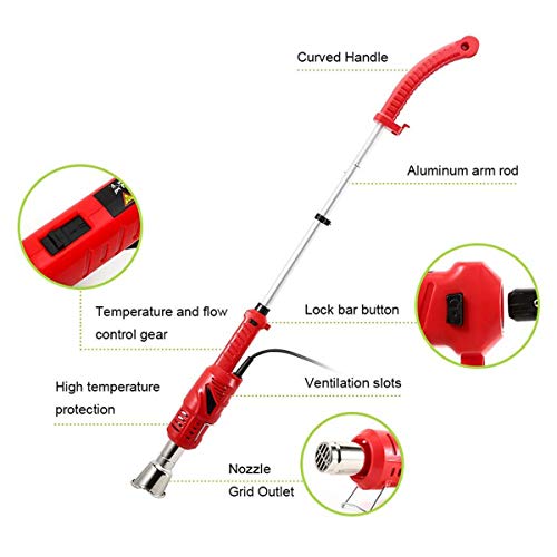 Electric Weed Burner Garden Gear Weed Torch with Nozzle, Burning Grass