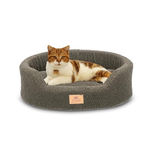 Ferplast Dog Bed Cushion for Small Dogs, Cat Bed, Washable Synthetic Boucle Fabric, Soft Padding, 45 x 35 x h 13 cm. Green