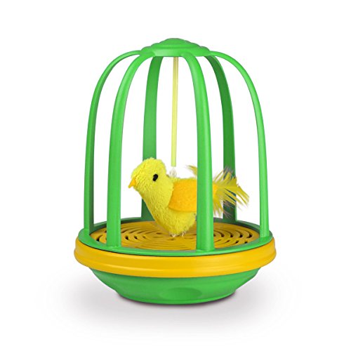 Pet Zone 1550013406 Electronic Action Toy Caged Canary
