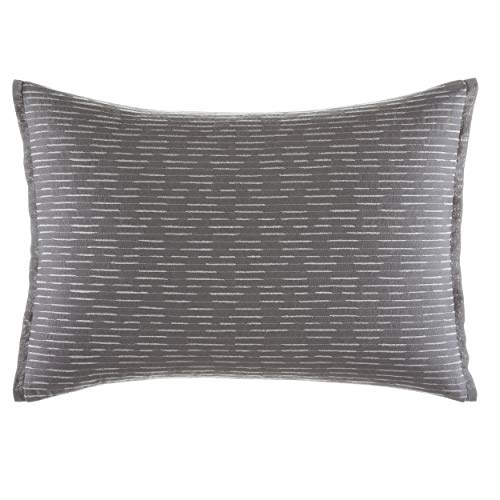 Vera Wang Burnished Quartz Throw Pillow, 15x20, Dark Grey