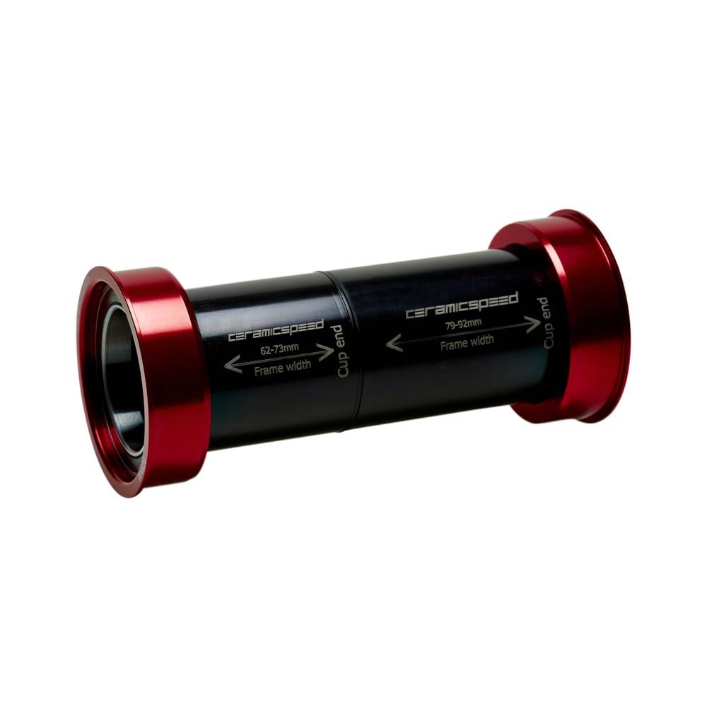 Ceramicspeed Pf4630 Pf30 Pressfit Central Shell Movement, 30 mm, Red, Ceramic Coated Unisex Adult, Multicoloured, One Size