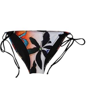 Riviera Sunrise Swimsuit Bikini Bottom Size Small Black Floral