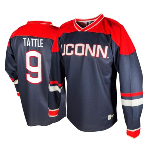 Genuine Collective Ryan Tattle - 9 Uconn Huskies Nil Hockey Jersey, Navy