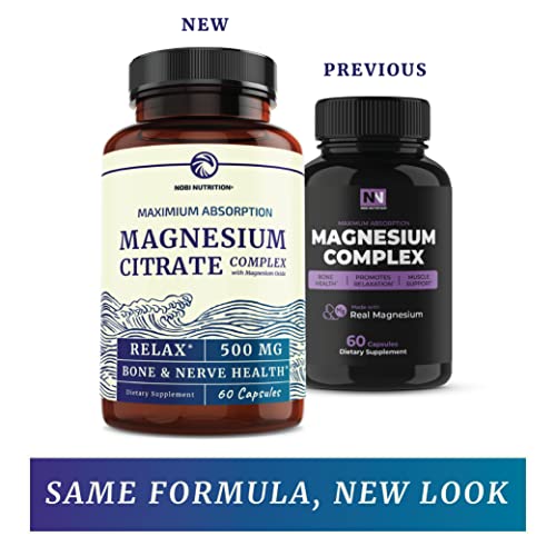 Magnesium Citrate Complex 500 MG High Absorption Formula Stress