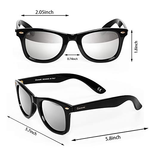 Gioventù Polarized Sunglasses Classic Wayfarer Sunglasses for Men and Women