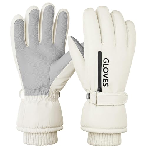 Gilotop Women Ski Gloves Winter Waterproof Touchscreen Hand Warming Sports Gloves at Amazon