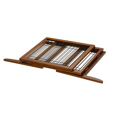 Richell 94135 Freestanding Pet Gate with Autumn Matte Finish, Small