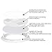DELight 6 Pack 6 Inch LED Recessed Lighting 3CCT Ultra-Thin Ceiling Light 3000K/4000K/6000K Selectable 12W Eqv 100W 960LM Canless Downlight Living Room Hotel Retrofit Fixtures